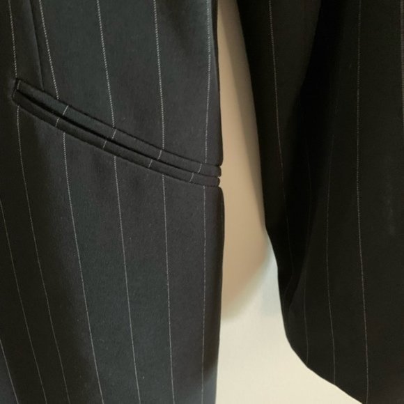 Vintage Beecher Brook for Fairweather Striped Black Oversized Blazer Size Small - Picture 7 of 10